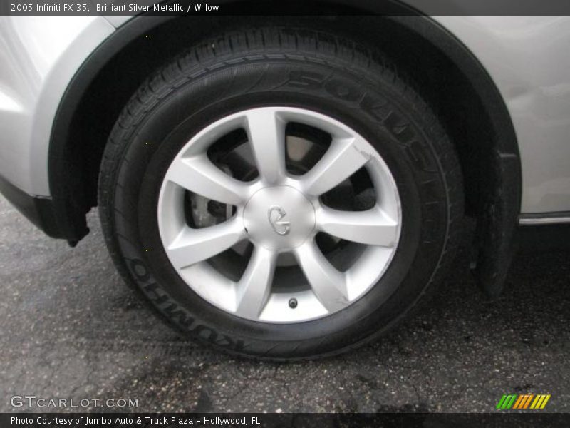 Brilliant Silver Metallic / Willow 2005 Infiniti FX 35