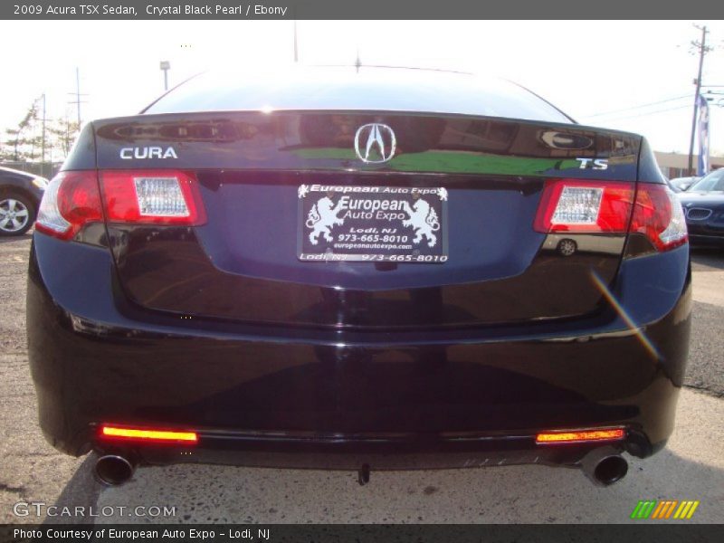 Crystal Black Pearl / Ebony 2009 Acura TSX Sedan