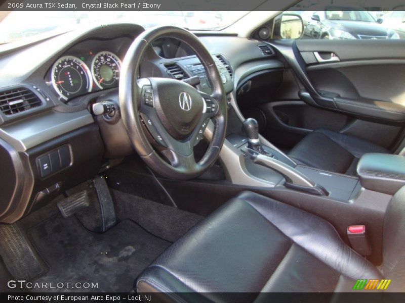 Crystal Black Pearl / Ebony 2009 Acura TSX Sedan