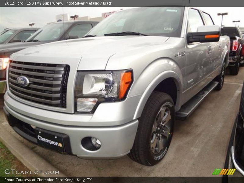 Ingot Silver Metallic / Black 2012 Ford F150 FX2 SuperCrew