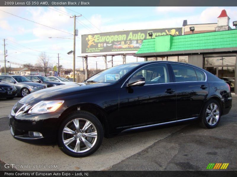 Obsidian Black / Black 2009 Lexus GS 350 AWD