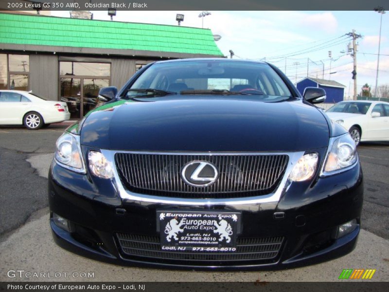 Obsidian Black / Black 2009 Lexus GS 350 AWD