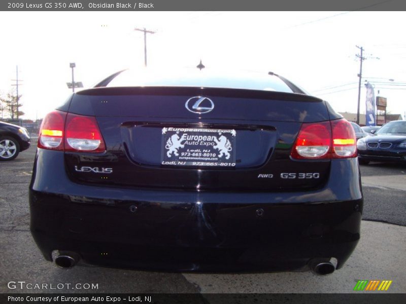Obsidian Black / Black 2009 Lexus GS 350 AWD
