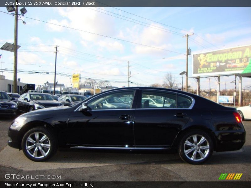 Obsidian Black / Black 2009 Lexus GS 350 AWD