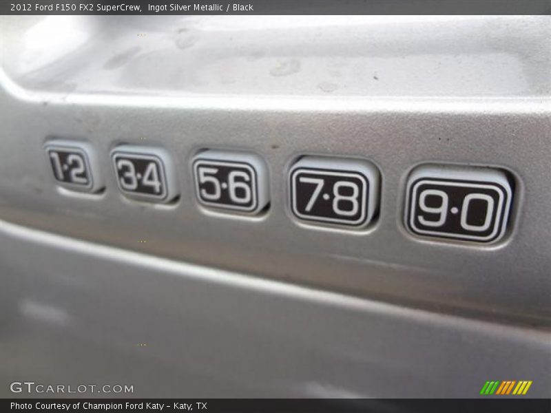 Ingot Silver Metallic / Black 2012 Ford F150 FX2 SuperCrew