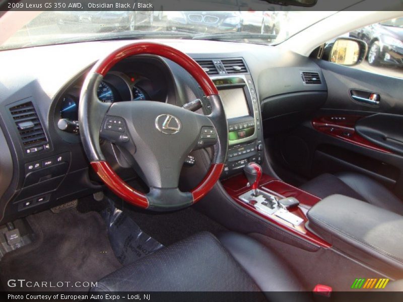 Obsidian Black / Black 2009 Lexus GS 350 AWD