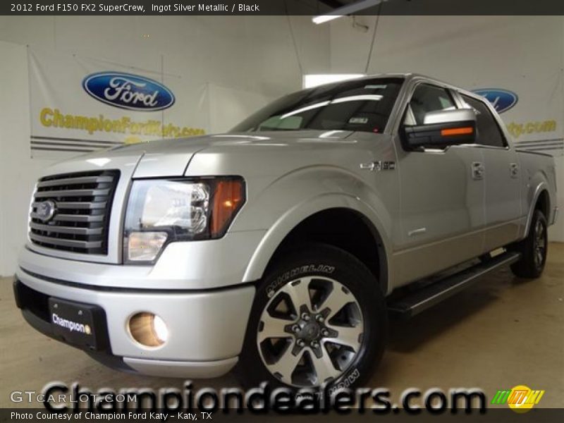 Ingot Silver Metallic / Black 2012 Ford F150 FX2 SuperCrew