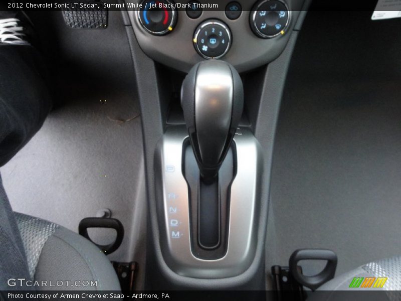 Summit White / Jet Black/Dark Titanium 2012 Chevrolet Sonic LT Sedan