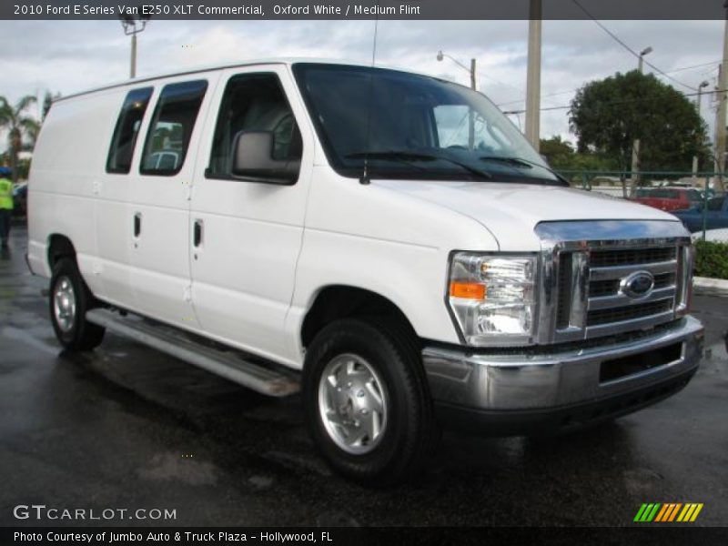 Oxford White / Medium Flint 2010 Ford E Series Van E250 XLT Commericial