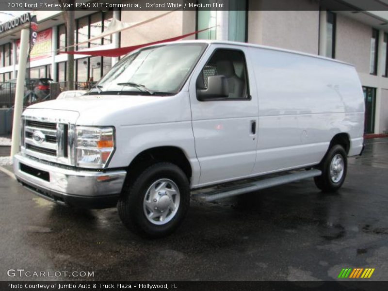 Oxford White / Medium Flint 2010 Ford E Series Van E250 XLT Commericial