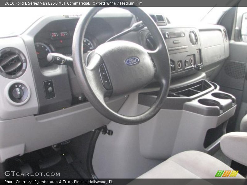 Oxford White / Medium Flint 2010 Ford E Series Van E250 XLT Commericial