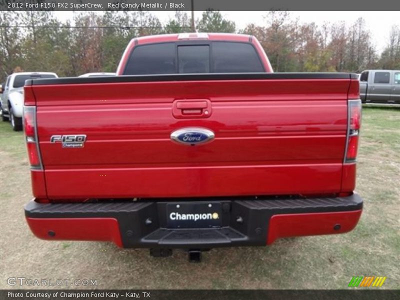 Red Candy Metallic / Black 2012 Ford F150 FX2 SuperCrew