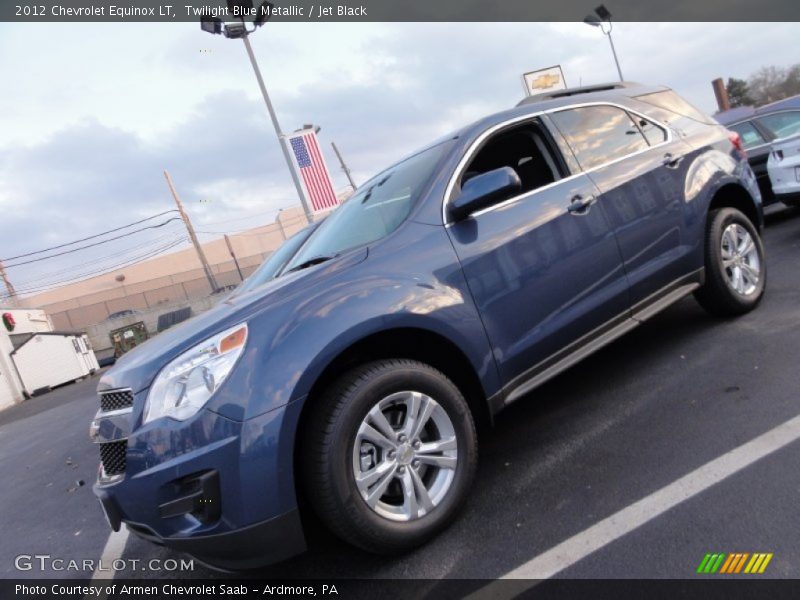 Twilight Blue Metallic / Jet Black 2012 Chevrolet Equinox LT