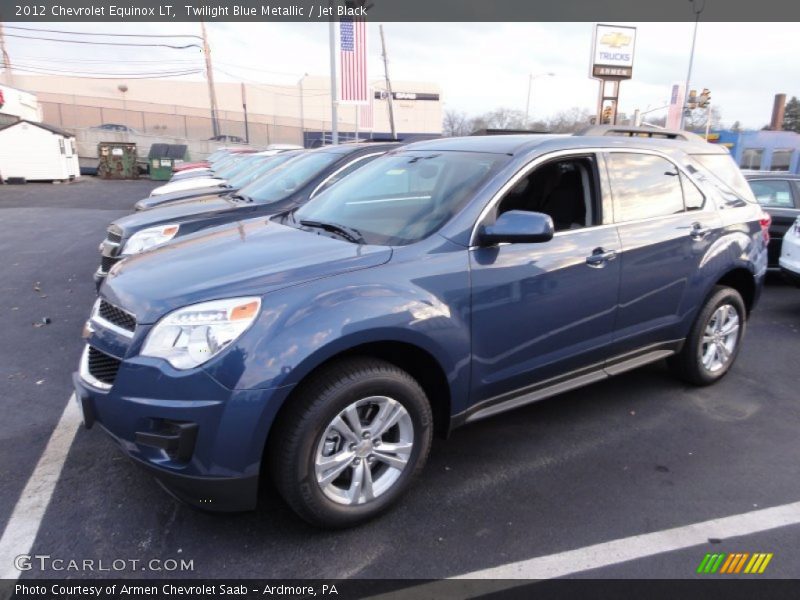 Twilight Blue Metallic / Jet Black 2012 Chevrolet Equinox LT