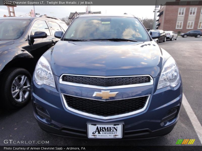 Twilight Blue Metallic / Jet Black 2012 Chevrolet Equinox LT