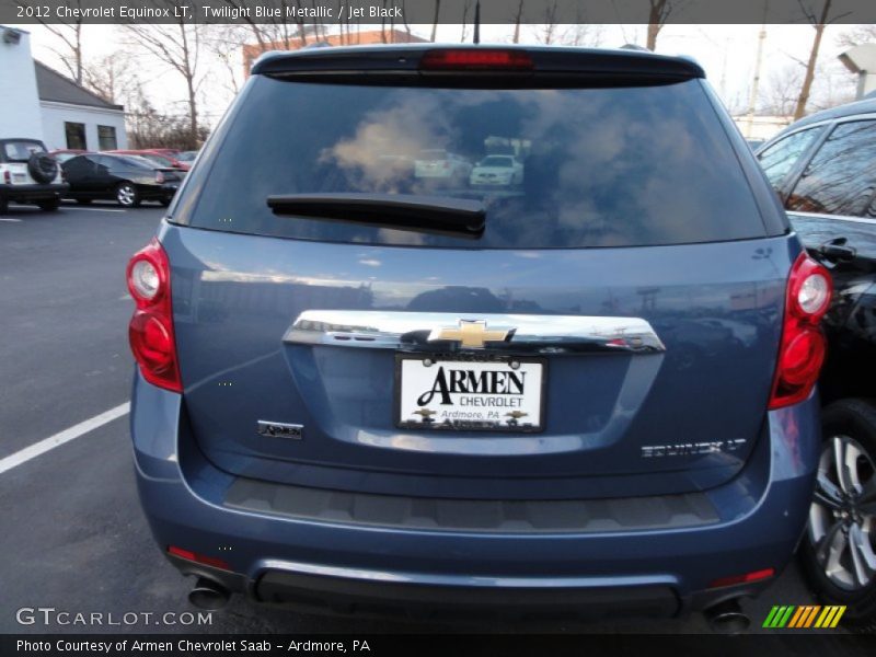 Twilight Blue Metallic / Jet Black 2012 Chevrolet Equinox LT
