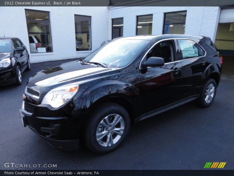 Black / Jet Black 2012 Chevrolet Equinox LS