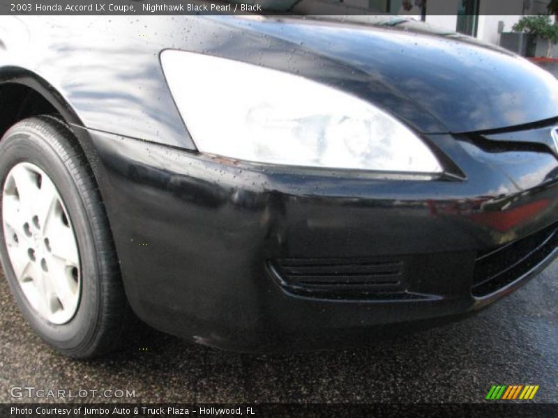 Nighthawk Black Pearl / Black 2003 Honda Accord LX Coupe