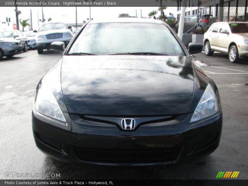 Nighthawk Black Pearl / Black 2003 Honda Accord LX Coupe