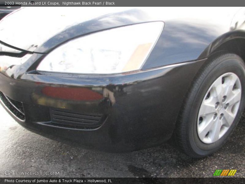 Nighthawk Black Pearl / Black 2003 Honda Accord LX Coupe
