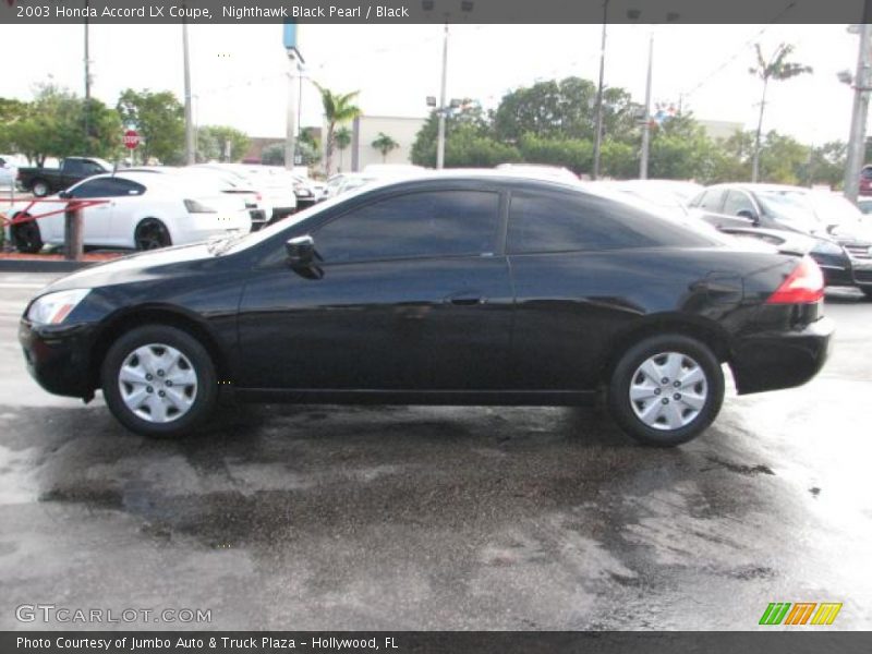 Nighthawk Black Pearl / Black 2003 Honda Accord LX Coupe