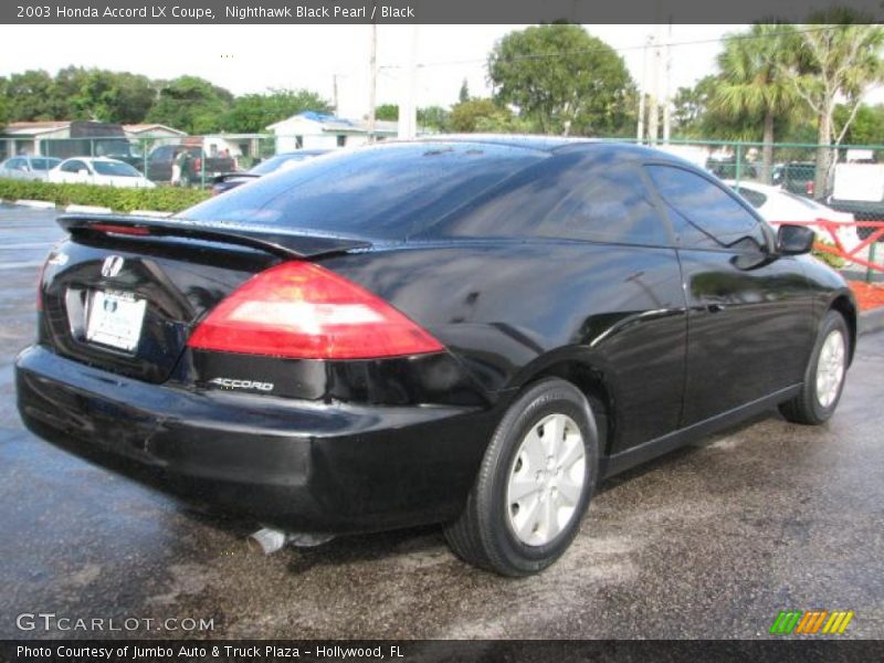 Nighthawk Black Pearl / Black 2003 Honda Accord LX Coupe