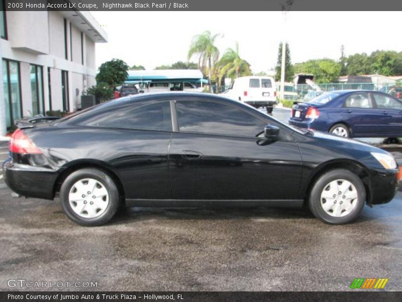 Nighthawk Black Pearl / Black 2003 Honda Accord LX Coupe