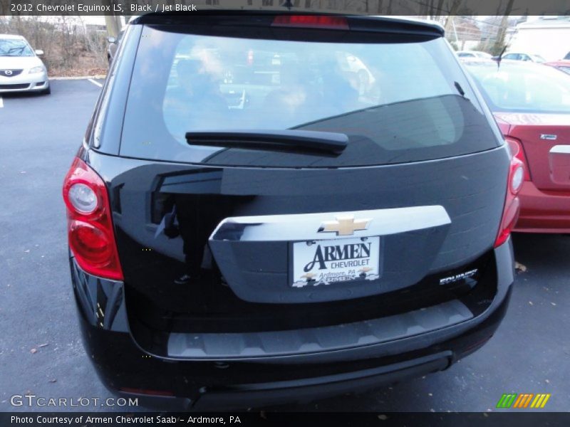 Black / Jet Black 2012 Chevrolet Equinox LS