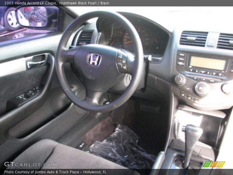 Nighthawk Black Pearl / Black 2003 Honda Accord LX Coupe