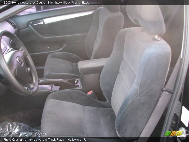Nighthawk Black Pearl / Black 2003 Honda Accord LX Coupe
