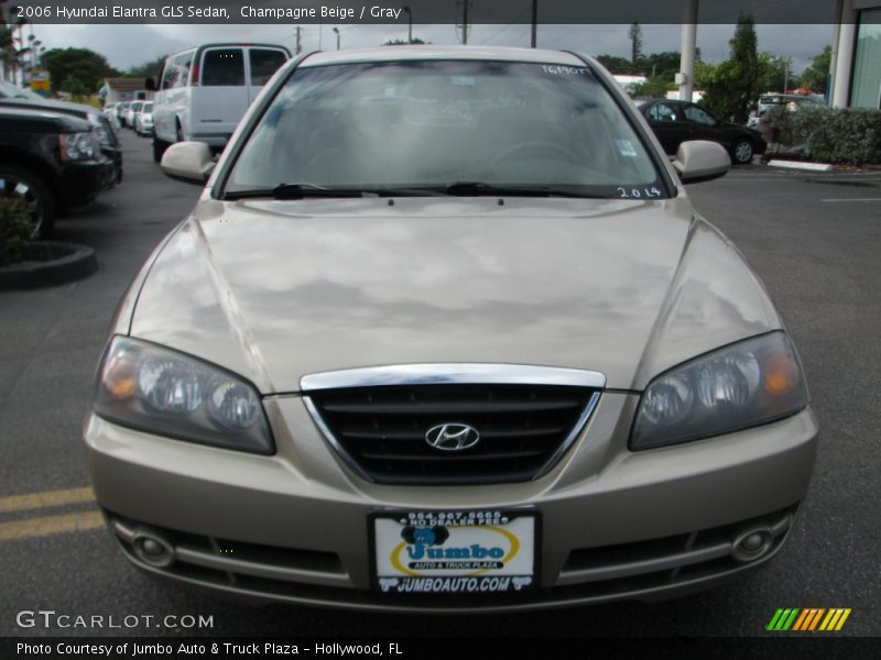 Champagne Beige / Gray 2006 Hyundai Elantra GLS Sedan