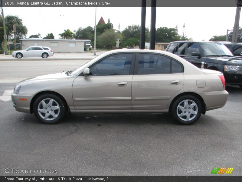 Champagne Beige / Gray 2006 Hyundai Elantra GLS Sedan