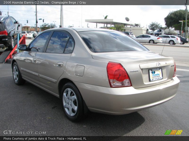 Champagne Beige / Gray 2006 Hyundai Elantra GLS Sedan