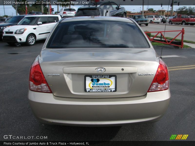 Champagne Beige / Gray 2006 Hyundai Elantra GLS Sedan