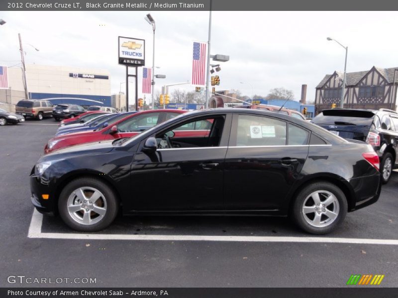 Black Granite Metallic / Medium Titanium 2012 Chevrolet Cruze LT