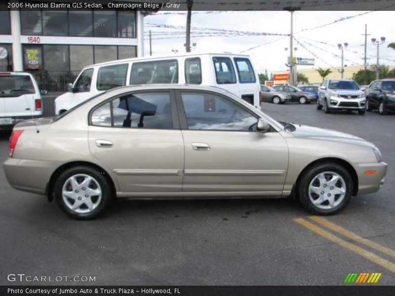 Champagne Beige / Gray 2006 Hyundai Elantra GLS Sedan