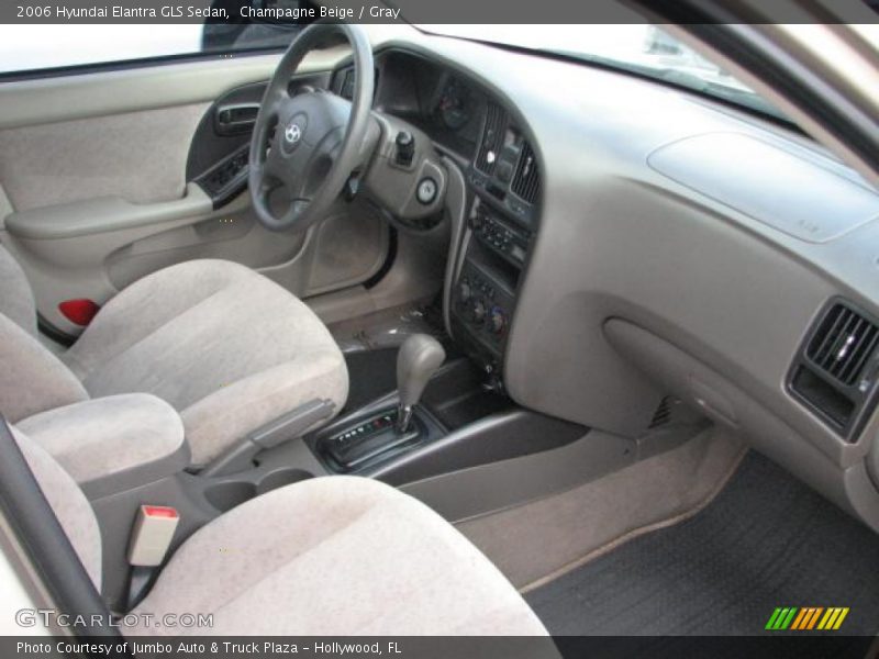 Champagne Beige / Gray 2006 Hyundai Elantra GLS Sedan