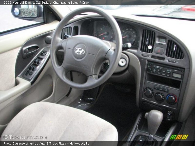 Champagne Beige / Gray 2006 Hyundai Elantra GLS Sedan