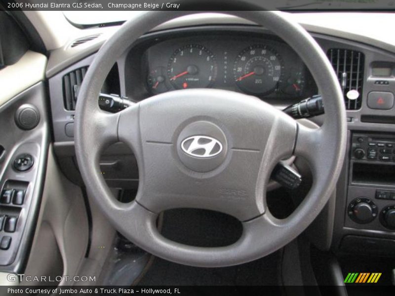Champagne Beige / Gray 2006 Hyundai Elantra GLS Sedan
