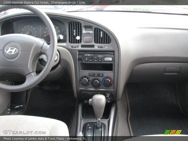 Champagne Beige / Gray 2006 Hyundai Elantra GLS Sedan