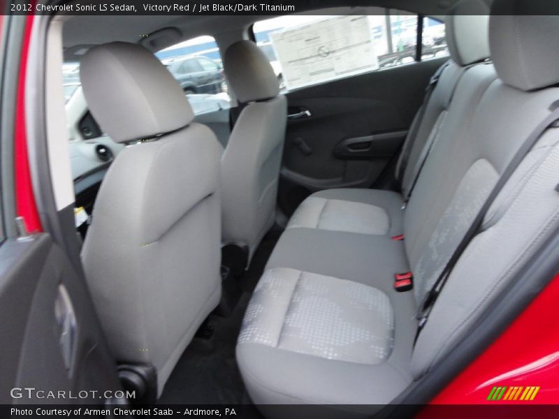 Victory Red / Jet Black/Dark Titanium 2012 Chevrolet Sonic LS Sedan