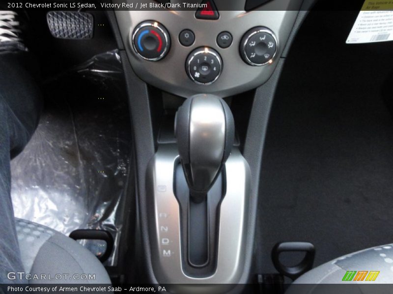 Victory Red / Jet Black/Dark Titanium 2012 Chevrolet Sonic LS Sedan