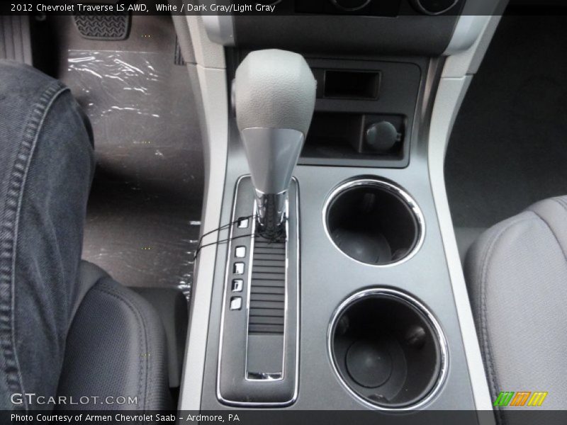 White / Dark Gray/Light Gray 2012 Chevrolet Traverse LS AWD