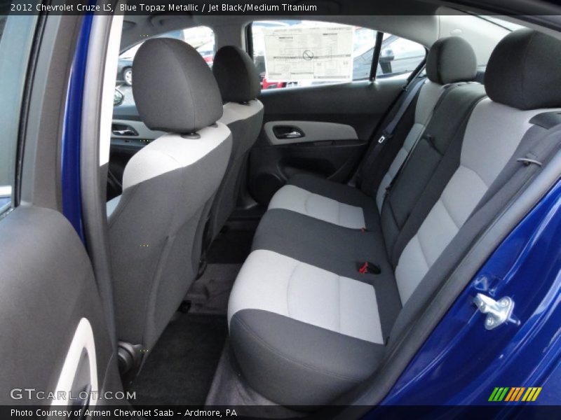 Blue Topaz Metallic / Jet Black/Medium Titanium 2012 Chevrolet Cruze LS