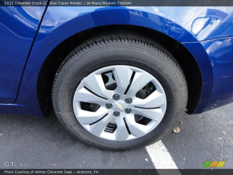 Blue Topaz Metallic / Jet Black/Medium Titanium 2012 Chevrolet Cruze LS