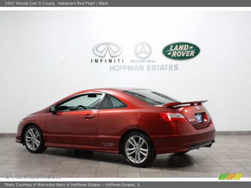 Habanero Red Pearl / Black 2007 Honda Civic Si Coupe