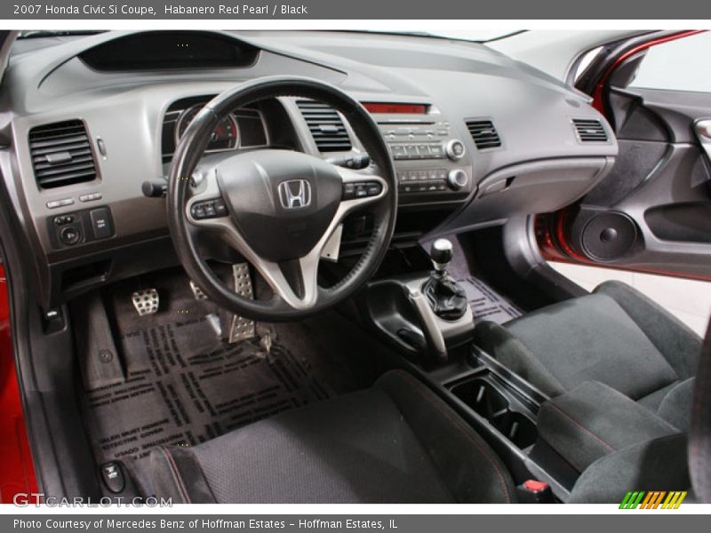 Habanero Red Pearl / Black 2007 Honda Civic Si Coupe
