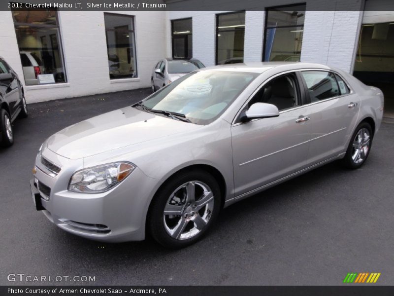 Silver Ice Metallic / Titanium 2012 Chevrolet Malibu LT