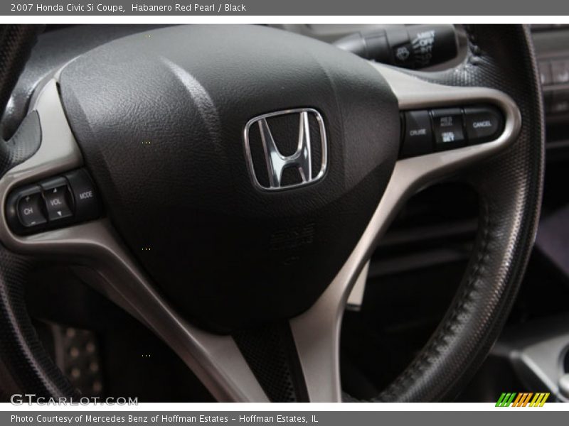 Habanero Red Pearl / Black 2007 Honda Civic Si Coupe