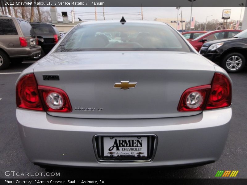 Silver Ice Metallic / Titanium 2012 Chevrolet Malibu LT